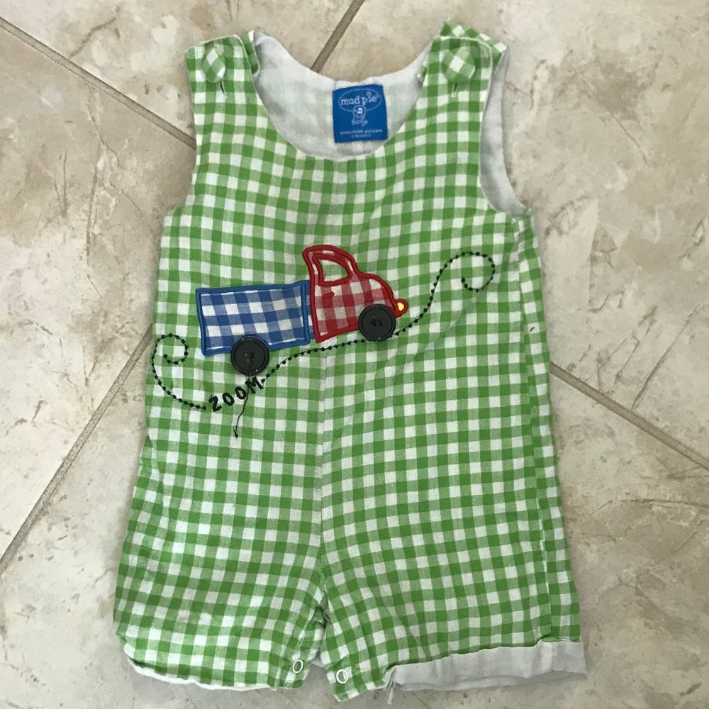 Mud Pie Romper/Jon Jon Shortall